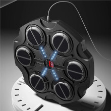 Music Boxing Machine Boxing Machine with Gloves Wall Mounted Music Punching Trainer for Kids Adult