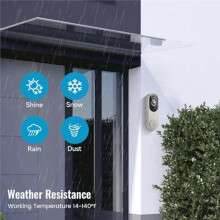Wireless Video Doorbell with 1080p HD Camera, Night Vision, 2-Way Audio, Motion Detection Doorbell