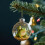 Frog Christmas Ornament Acrylic Clear 3 inch 4