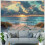 Tapeçaria de parede com estampa de praia oceânica, 40x30 polegadas (101,6 x 76,2 cm). 4