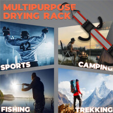 Hanging Multipurpose Portable Hockey Gear Drying Rack - Gear Keeper & Sports Equipment Organizer
