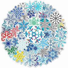 200 Pcs Snowflake Stickers Waterproof Vinyl Winter Decorations for Crafts and Gifts