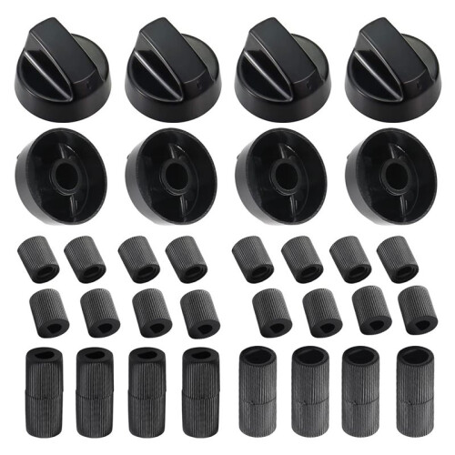 8Pack Control Knobs Replacement with 24 Adapters for Oven, Stove, and Range Versatile and Wide Application