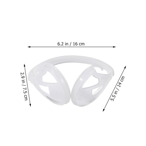 OUNONA 4 Pcs Rack Earmuff Plastic Holder Skeleton Frame Winter Miss 1