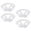 OUNONA 4 Pcs Rack Earmuff Plastic Holder Skeleton Frame Winter Miss 4