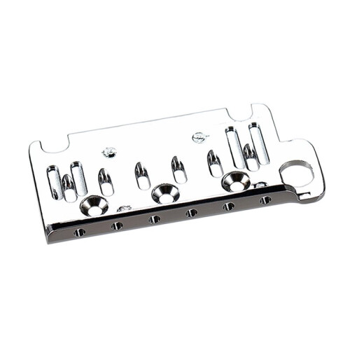 Universal Tremolo Bridge Assembly 6-String Chrome Plate for Electric Guitar Tremolo System Bridge 1