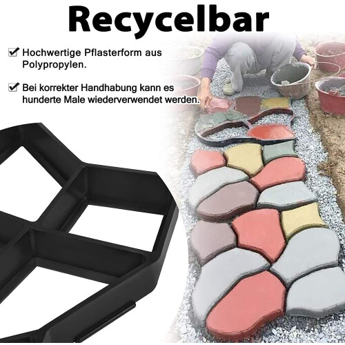 Walk Maker Reusable Concrete Path Maker Molds Pathmate Stone Molding Stepping Stone Paver 1
