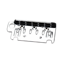 Universal Tremolo Bridge Assembly 6-String Chrome Plate for Electric Guitar Tremolo System Bridge