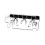 Universal Tremolo Bridge Assembly 6-String Chrome Plate for Electric Guitar Tremolo System Bridge 4