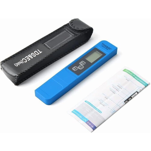 TDS EC-meter digitale watertester 0–9990 ppm 3-in-1 2