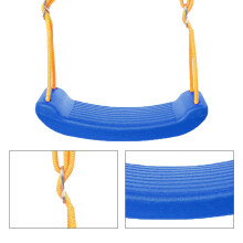 Sedia Oscillante per Bambini Blu con Biodare Antiscivolo, Regolabile e Resistente allo Strappo
