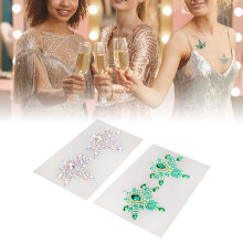 Strass-Brustaufkleber Schmuck für Make-up & Festivals, Juwelenpaste