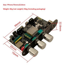 TPA3116D2 100W Audio Amplifier Board Mono with Boost Hi-Bass Adjustment DIY Speaker Amplifier Board