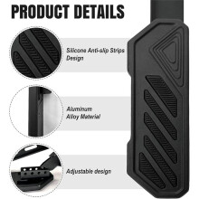 Dead Pedal Foot Rest Pad per JK 2007-2017, Pannello Laterale Sinistro Antiscivolo Pedal Pads