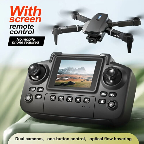 FANRUINA E88-S2MAX Drone με έλεγχο οθόνης, διπλές κάμερες, αποφυγή εμποδίων, κινητήρα χωρίς 2
