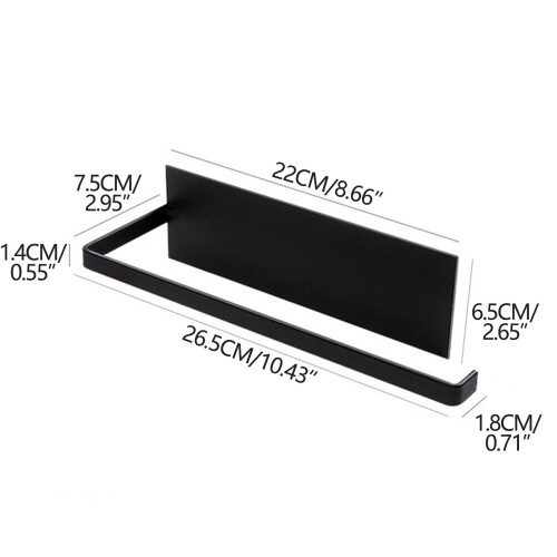 Μαγνητική κρεμάστρα για πετσέτες – Βάση κουζίνας και μπάνιου χωρίς τρύπημα, 1