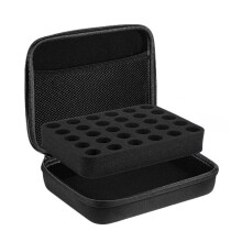 Estuche Rígido Organizador con 30 Ranuras para Viales de Insulina de 10 Ml, Ideal para Viales de Inyección Pequeños.