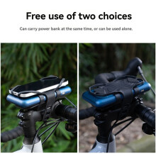 Supporto per Bicicletta per Cellulare Ricaricabile In Silicone Antiscivolo con Installazione Rapida Integrata