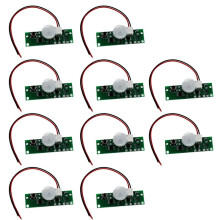 10 Stuks 3,7V Infrarood Bewegingssensor Zonnecel Printplaat Besturingssensor Nachtlampje Module Controller Module