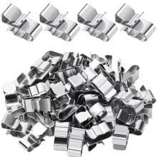 Clip In Acciaio Inossidabile 304 50 Pezzi, Clip per Cavi del Telaio del Rimorchio, Clip per Cavi del Pannello Solare, Clip per Cavi In Metallo
