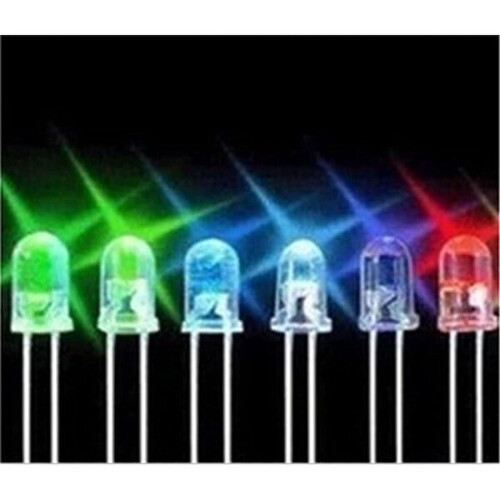 ROSENICE100 τεμάχια5 χρώματαΣτρογγυλά φώτα LED με εξαιρετικά φωτεινή δίοδο εκπομπής 5 2