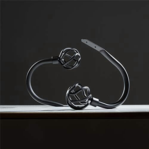 Γεωμετρικά βιομηχανικά στηρίγματα κουρτινών 2 τεμάχια, ενισχυτικά στηρίγματα 1