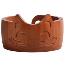 Wood Yarn Bowl for Crochet, Knitting Helper, Cat Yarn Bowl, 6.7inch Wool Storage Bowl