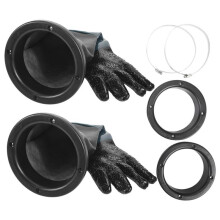 Sandblasting Gloves SandBlaster Parts 60cm with O Rings for Sandblast Cabinet