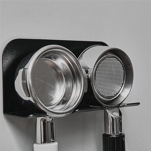 Espresso Portafilter Wall Rack - Universal Coffee Handle Holder, Easy Install, Space-Saving Design 2