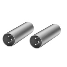 2 Stuks 3-Pins XLR Female Naar Female Audio Microfoonadapter Connector XLR Male Naar XLR Male Connectoren Microfoonlijnadapter