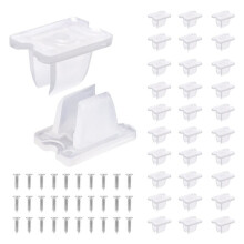 30PCS LED Strip Mounting Clip Rope Light Clips Neon Rope Light Mounting Brackets with Screws for 5-6mm Wide Lights