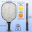 Σετ κουπιών Pickleball από fiberglass με λουλούδια και 2 μπάλες και τσάντα – Συμβατό με 4