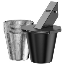 Hoogwaardige Vetopvangbak, Grote, Robuuste Lekbak met Siliconen Opvangbak en 12 Aluminiumfolies