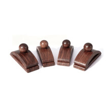 Solid Walnut Wood  Wall Hangers 4 Pack Quilt Hangers, Blanket Hanger Clamps for Display, Wooden Wall Clips