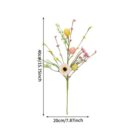 Spring Easter Egg Floral Picks 15.75 inch 2 pcs 2