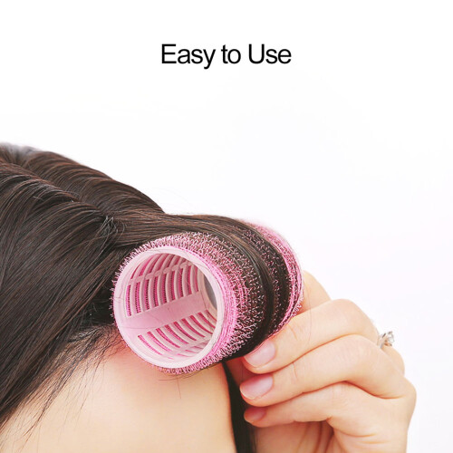 6.2" ABS Self Grip Hair Rollers, 10 Piece Set, Blue 2
