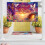Decoratieve achtergrond met paashaas en ei 5
