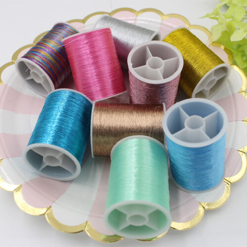 Metallic Thread Set Polyester Embroidery Machine Thread Multicolor Sewing Thread for Sewing Machine DIY Sewing ( Multicolor ) 2