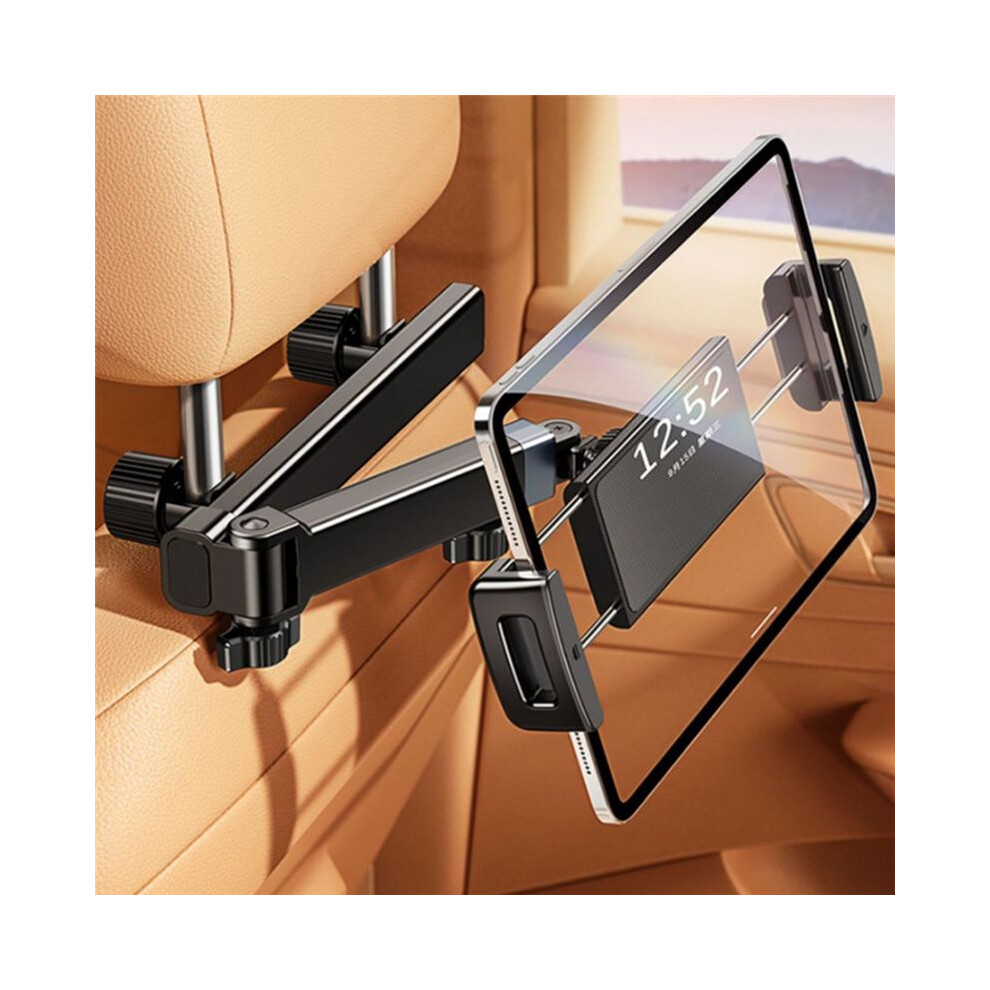 Car Headrest Tablet Holder Stand For 6-12.9Inch Phone/Tablet Rotating Telescopic Tablet Bracket For Car Style:b 6033736374248