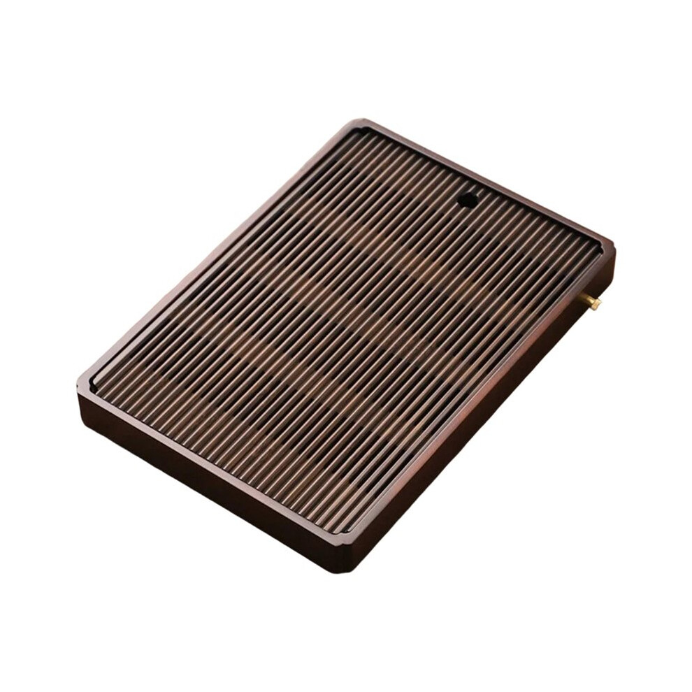 Rectangular Tea Tray Chinese Natural Bamboo Tea Tray Water Storage Tea Tray Saucer Reusable Tea Board Tea Storage Tray L 4711405919724