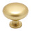 Brushed Gold Round Cabinet Knobs Zinc Alloy 10 Pack 3