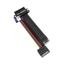 M2 to PCIE Riser PCIe X4 PCI-E3.0 4x to M.2 NVMe M Key 2280 Riser Card Cable M2 Key-M PCI-Express Extension Cord 20cm