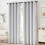 Thermal Insulated Window Curtain Valance Greyish White 52" 5