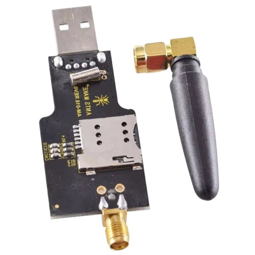 Modulo USB A GSM Modulo GSM GPRS Quad-Band SIM800 SIM800C per Messaggistica SMS Wireless Compatibile con  con Antenna