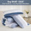 Σετ παπλωμάτων King σε χρώμα Mineral Blue – 3 τεμάχια, ελαφρύ, αφράτο, εναλλακτικό 8