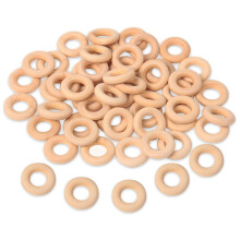 150 Pcs 25 Mm/1 Inch Wooden Ring Unfinished Wooden Rings Circle Wood Pendant Connectors for DIY Projects