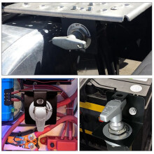 12V Battery Heavy Duty Battery Circuit Cutter Disconnecter Isolator with Keyhole for RV Camperize A