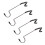 4pcs Camping Light Hooks Light Pole Hooks Tent Lamp Hooks Versatile Hanger 4