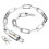Worgeous Chain Lock Bike από μαγγάνιο, ασημένιο καλώδιο ποδηλάτου για ταξίδια 4