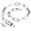 Worgeous Chain Lock Bike από μαγγάνιο, ασημένιο καλώδιο ποδηλάτου για ταξίδια 6